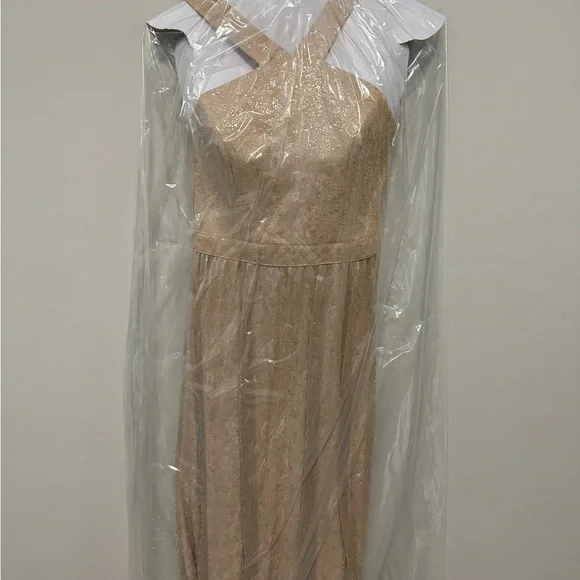 Lulu’s Always Moving Gold Dress - Picture 6 of 8